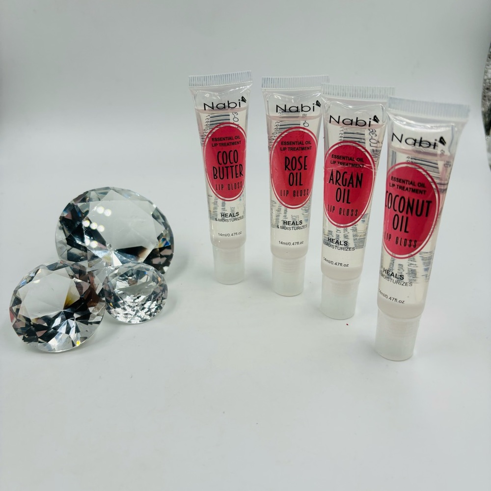 Nabi Lipgloss Oils ( New ) 4 piece set